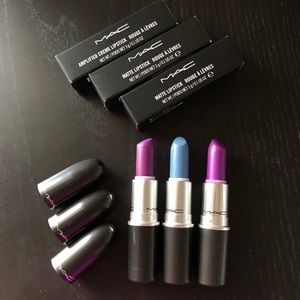 Mac Heroine , Jean Genie & Violetta Lipstick Lot
